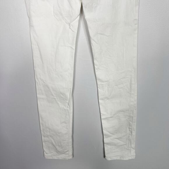 Rag & Bone Womens 26 Bright White The Skinny Denim Jeans Cotton Tencel Stretch - Picture 7 of 9